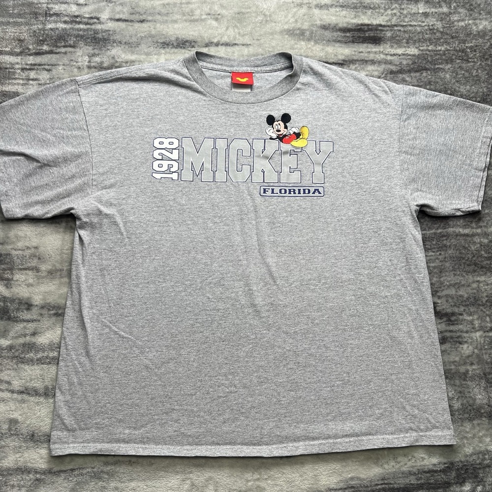 Vintage 90s Disney Florida Mickey Mouse Jerry Leigh T-Shirt Size XL Embroidered